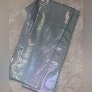 Gray Metallic Leggings